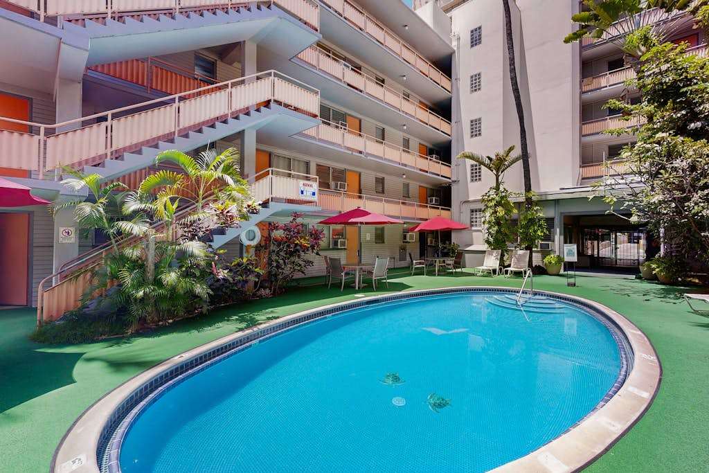Dive into relaxation and enjoy a refreshing escape in the inviting pool area.