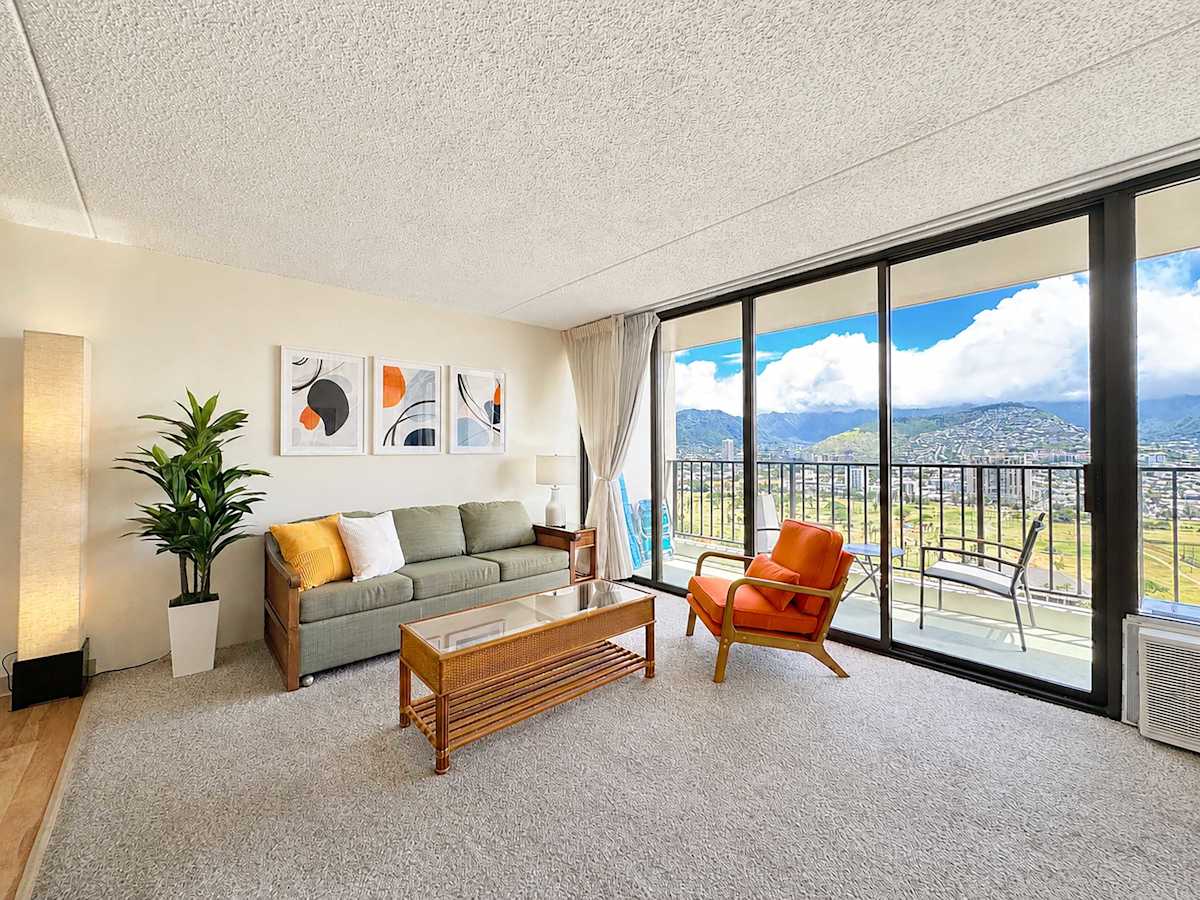 Enjoy great mountain views from your living area!