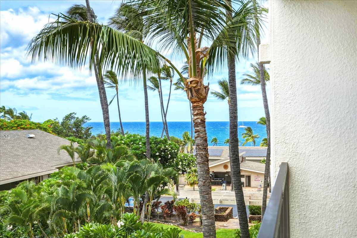 Enjoy partial ocean views from your balcony