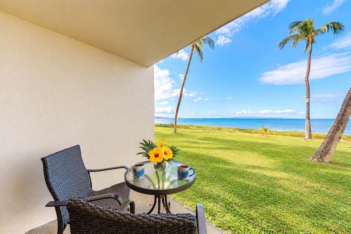 Steps away from the Ocean right out from your lanai.