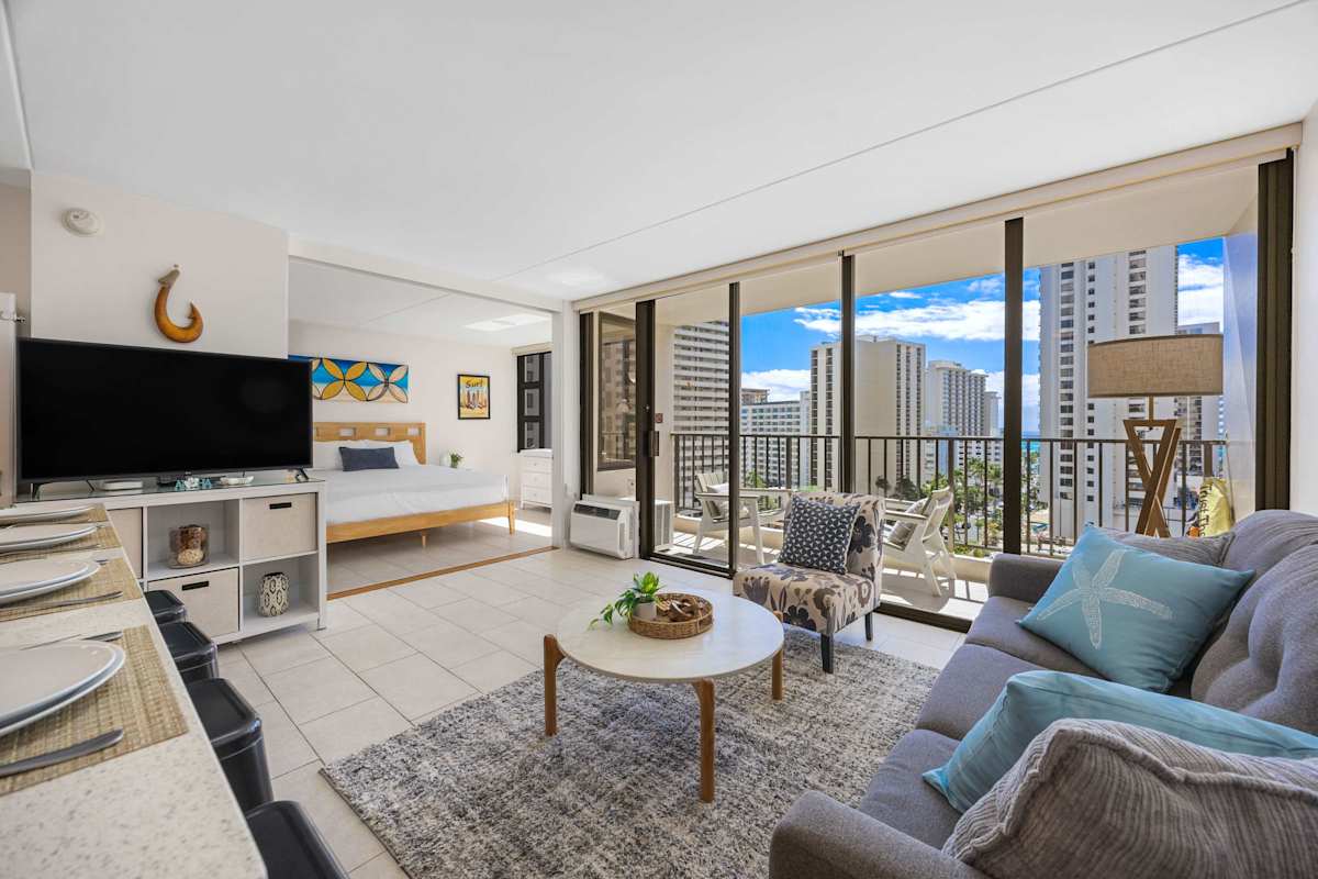 Enjoy your stay in our beautiful condo on the 12th floor of Waikiki Banyan!