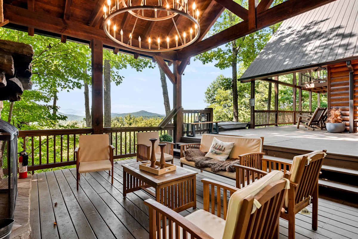 Blue Ridge Georgia luxury cabin interior managed by Chādy Property Management