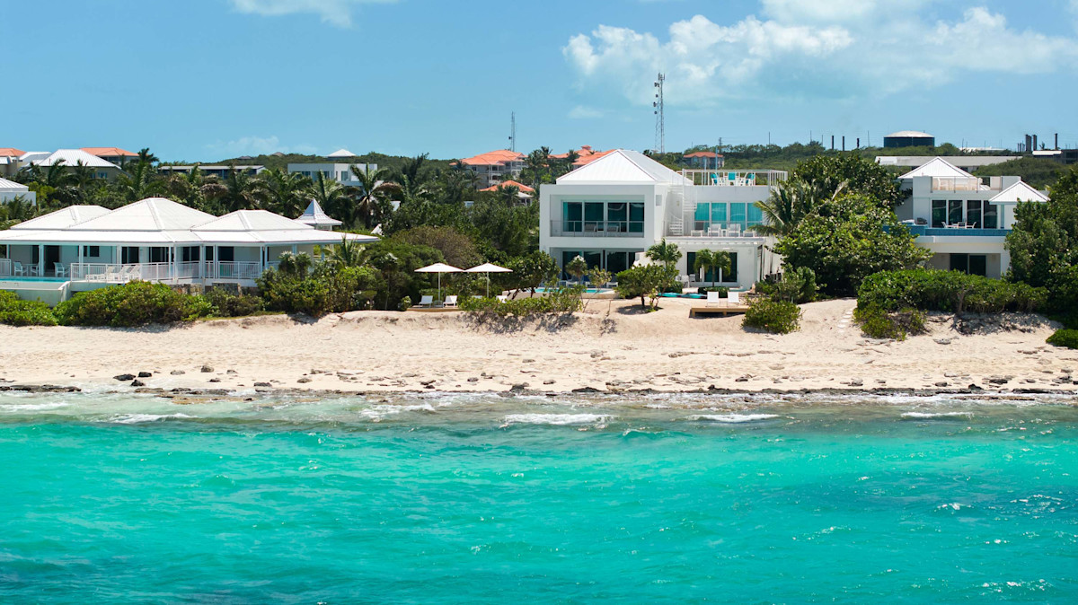 Sandpiper — Beachfront buildings viewed from the sea
