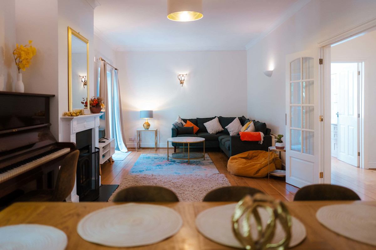 The living room in the Tunbridge Wells house