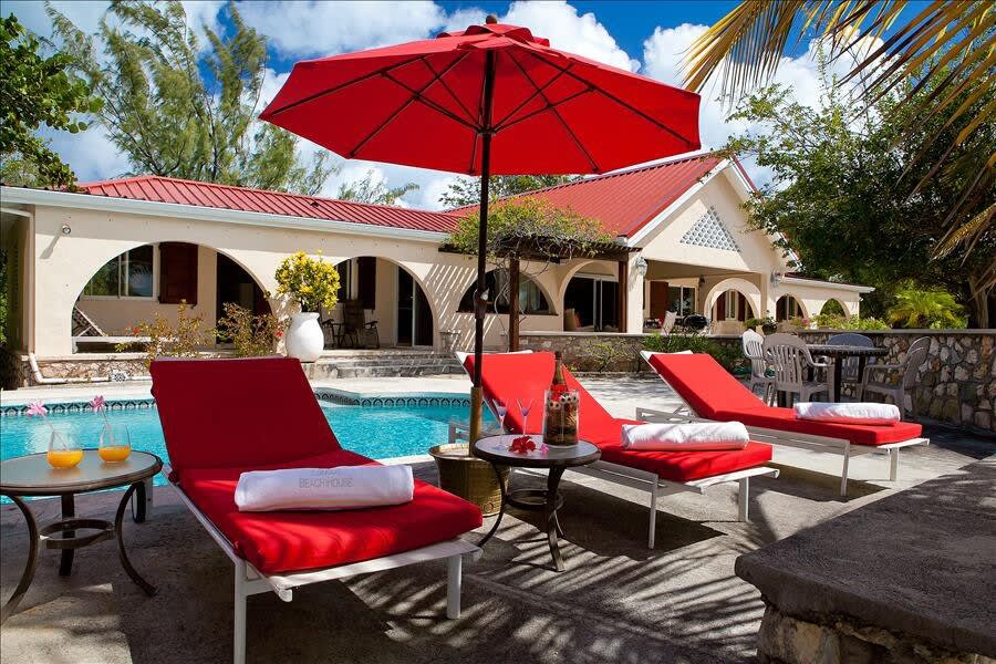 Baie Longue Beach House Terrace