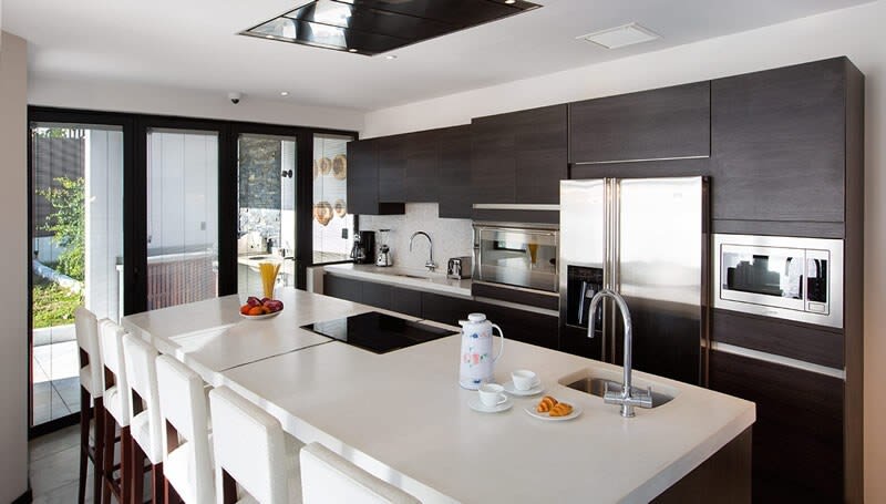 the luxury kitchen