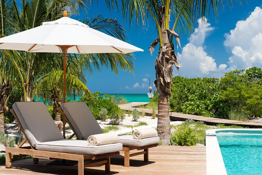 Luxury Villa Saving Grace in Leeward, Turks & Caicos - Loungers and lifestyle