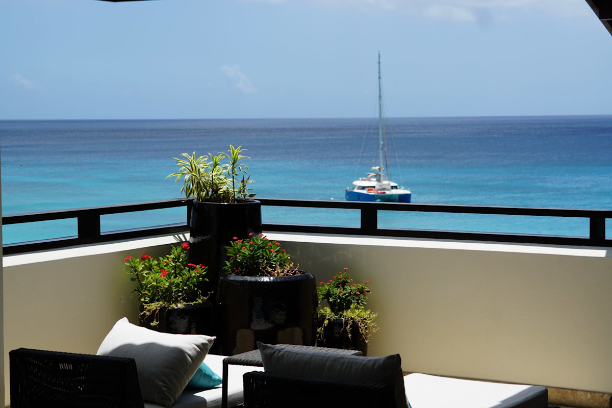 view from balcony