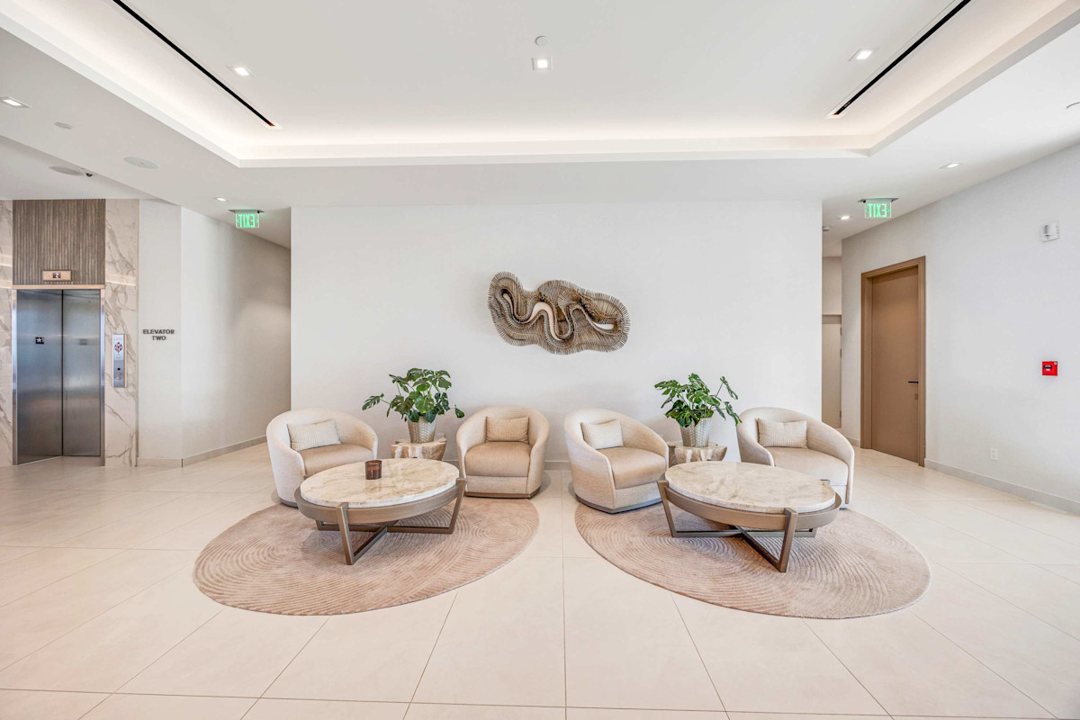 Aqualina Oceanfront Lobby