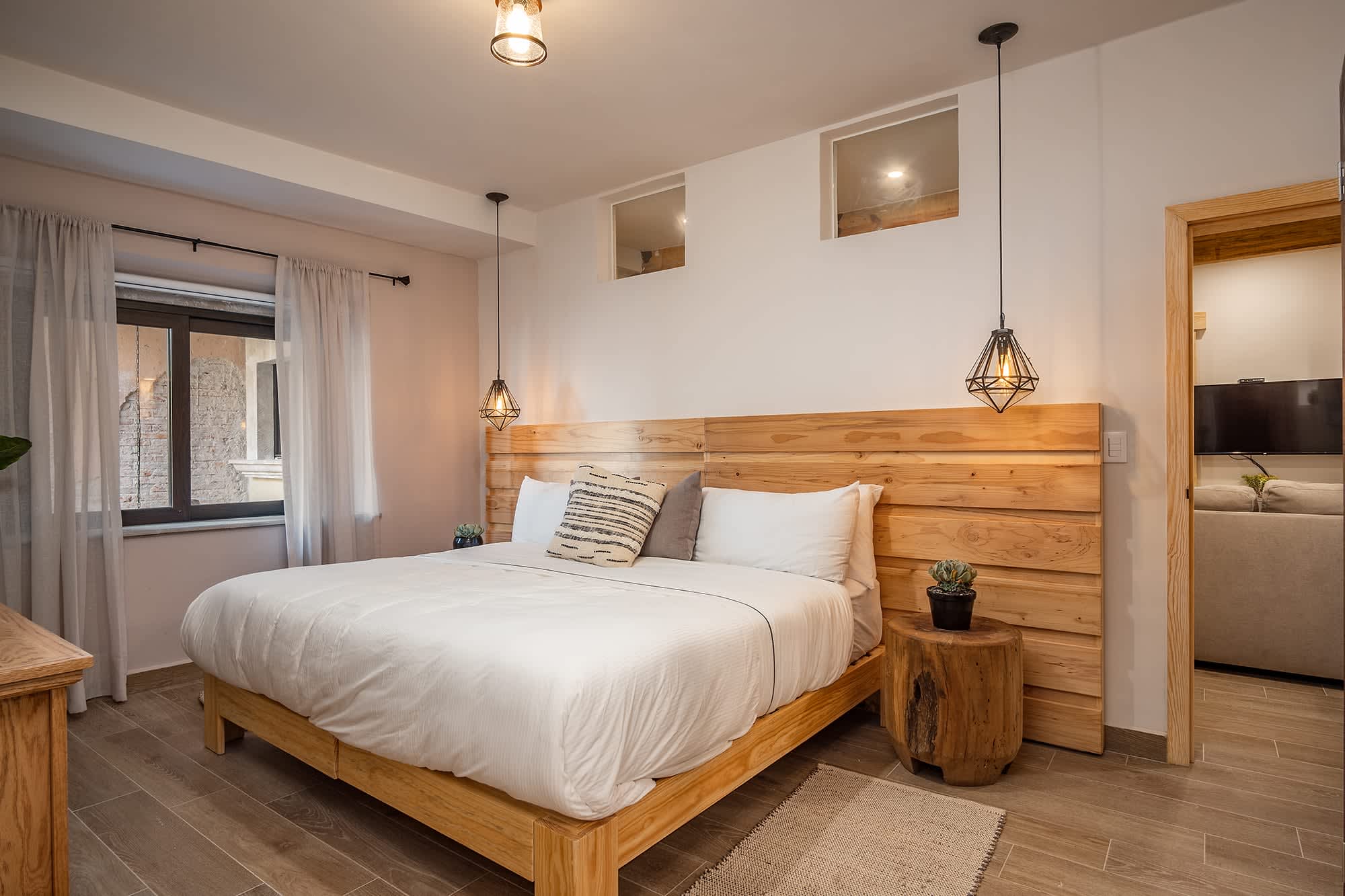Bedroom with king bed