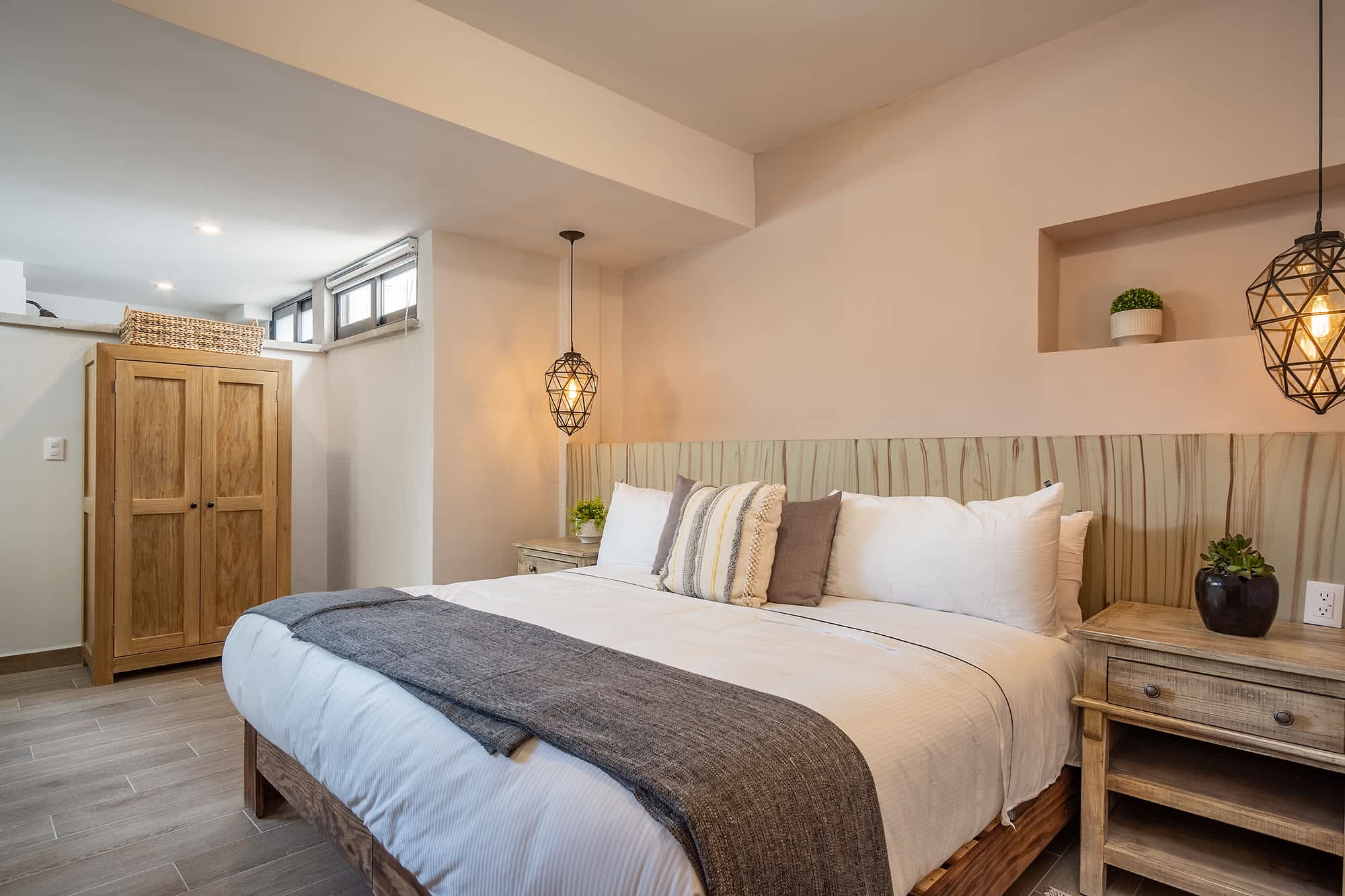 Bedroom with king bed