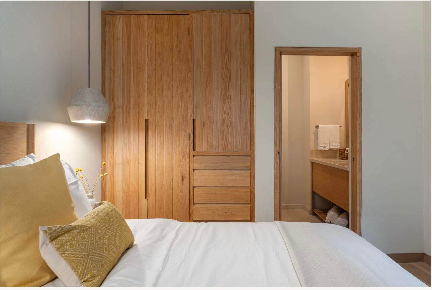 Bedroom with wardrobe closet