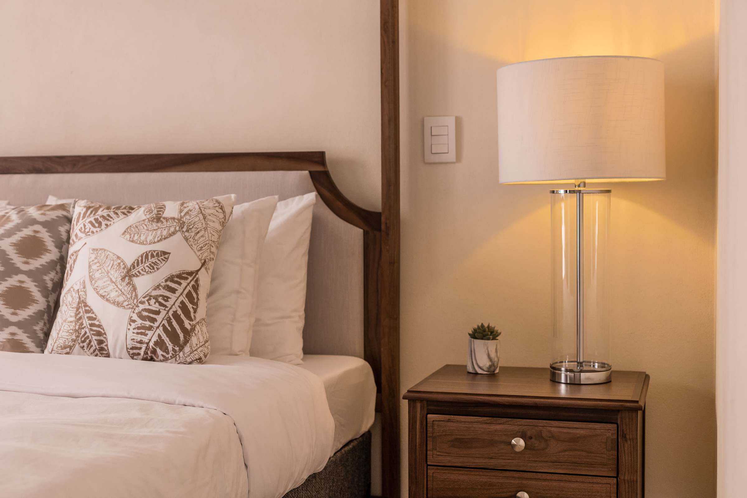 Bedroom with king bed