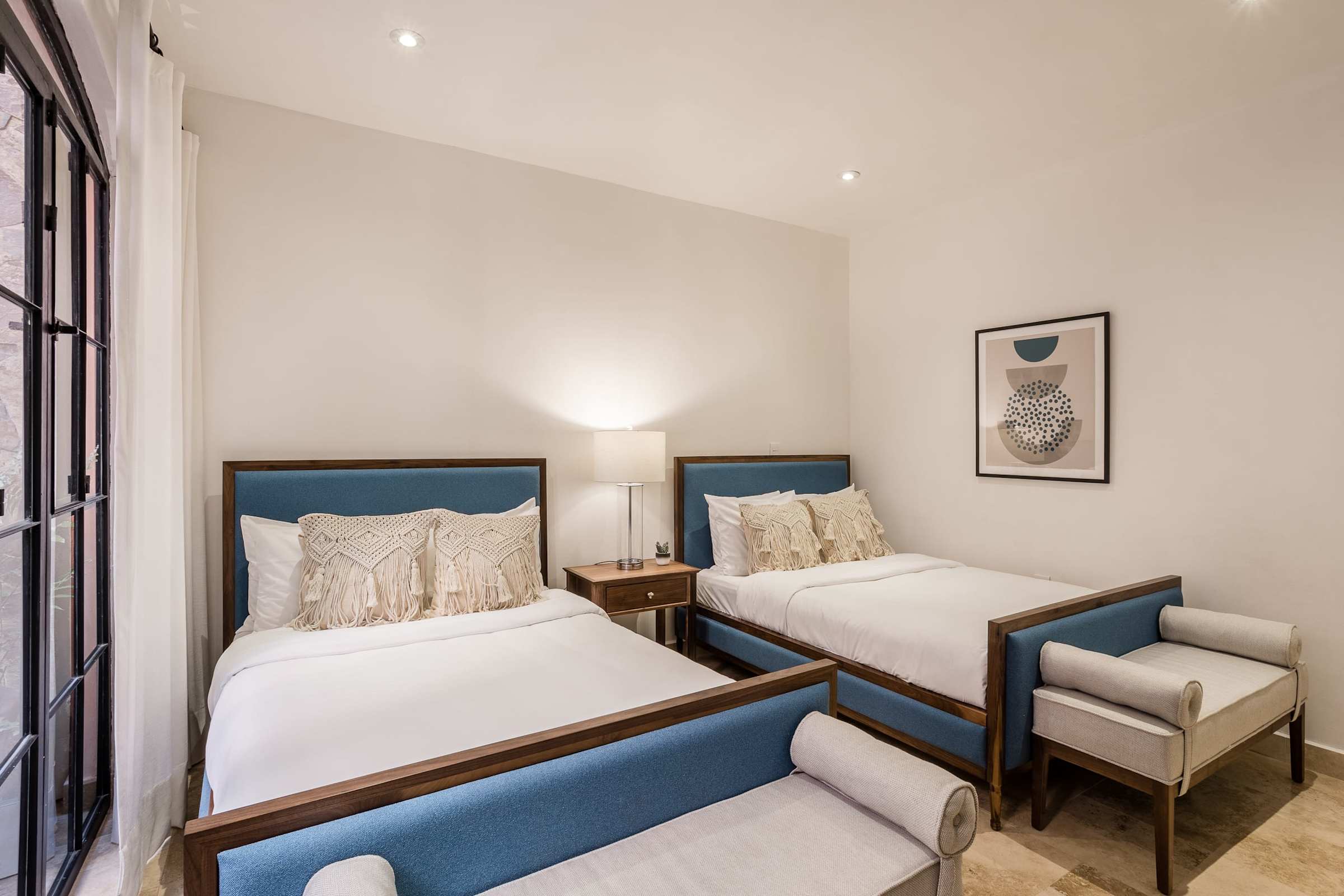 Bedroom with double beds