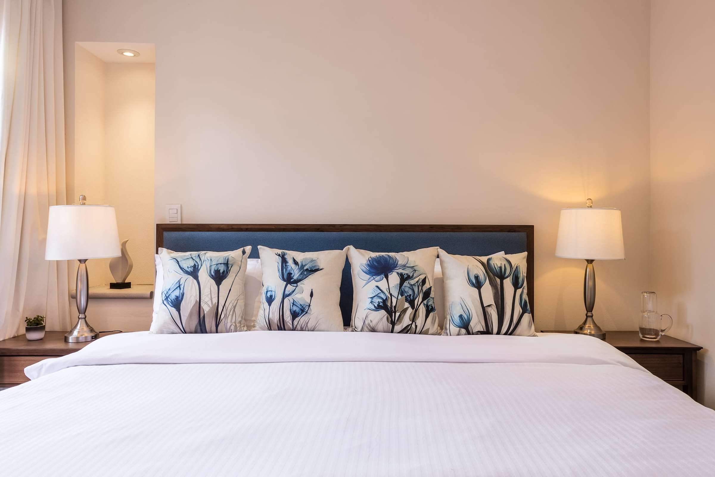 Bedroom with king bed