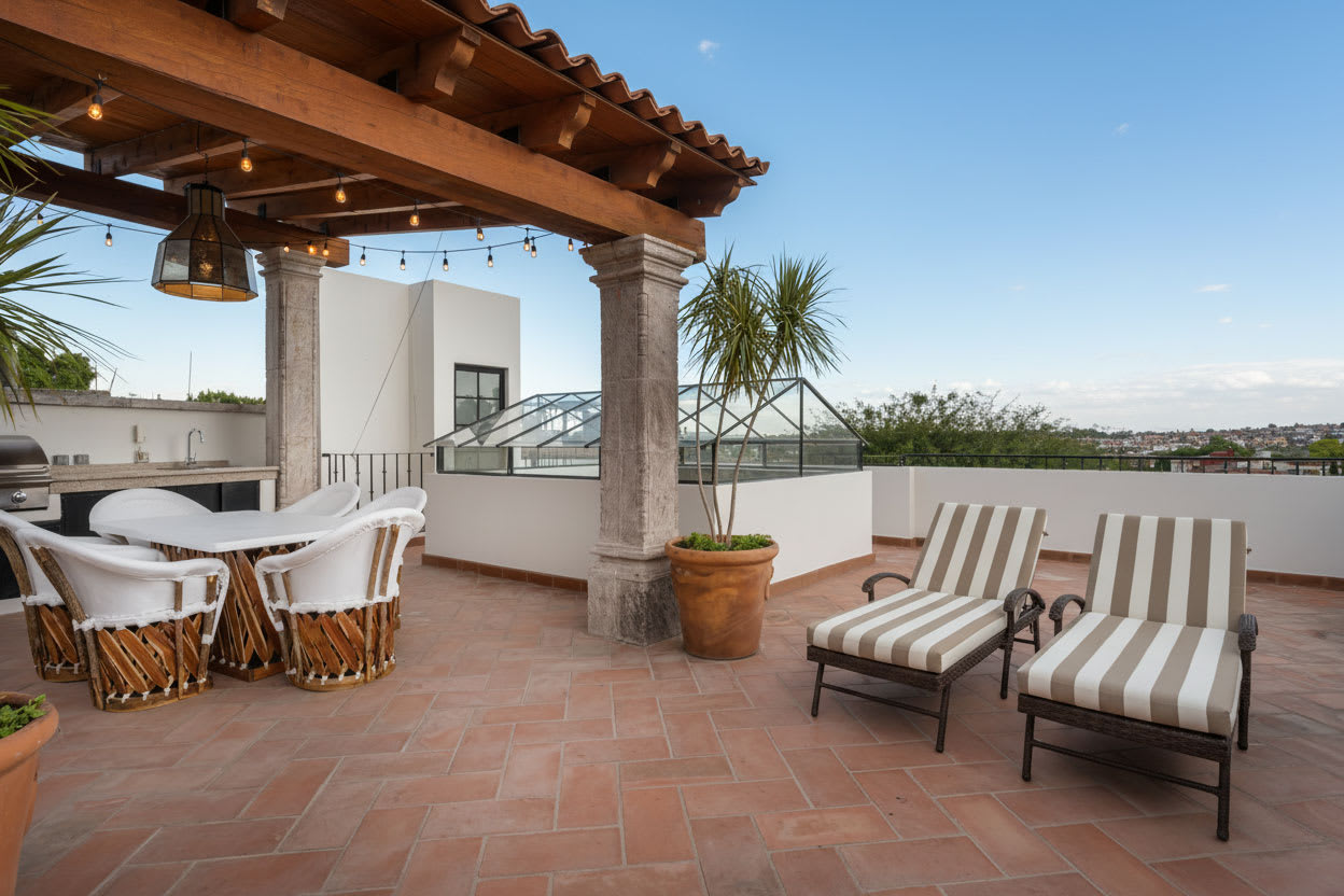 Casa del Palmar, Elegant 3BR Home with Rooftop Terrace in Centro 26