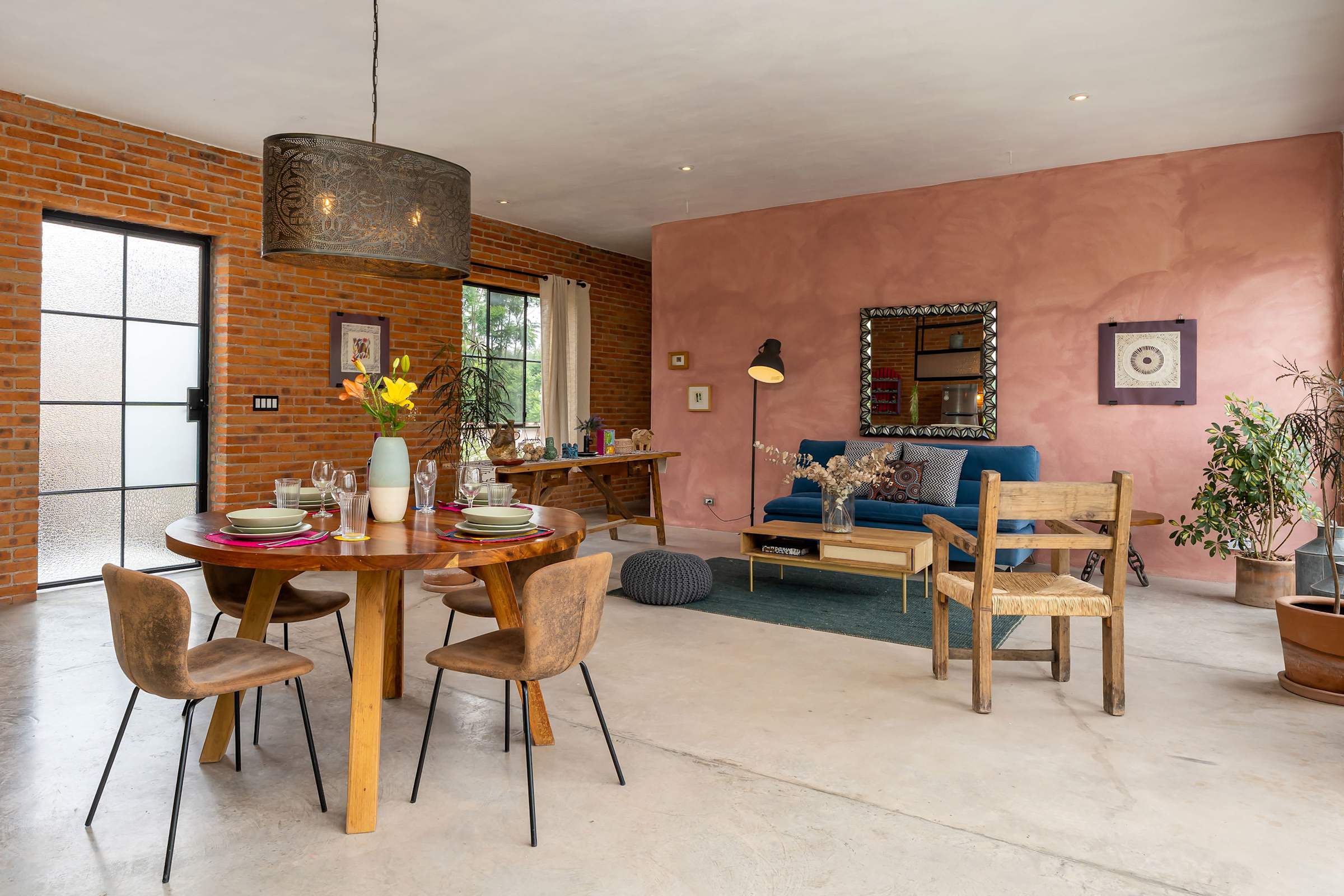 Open-Concept Living and Dining Area