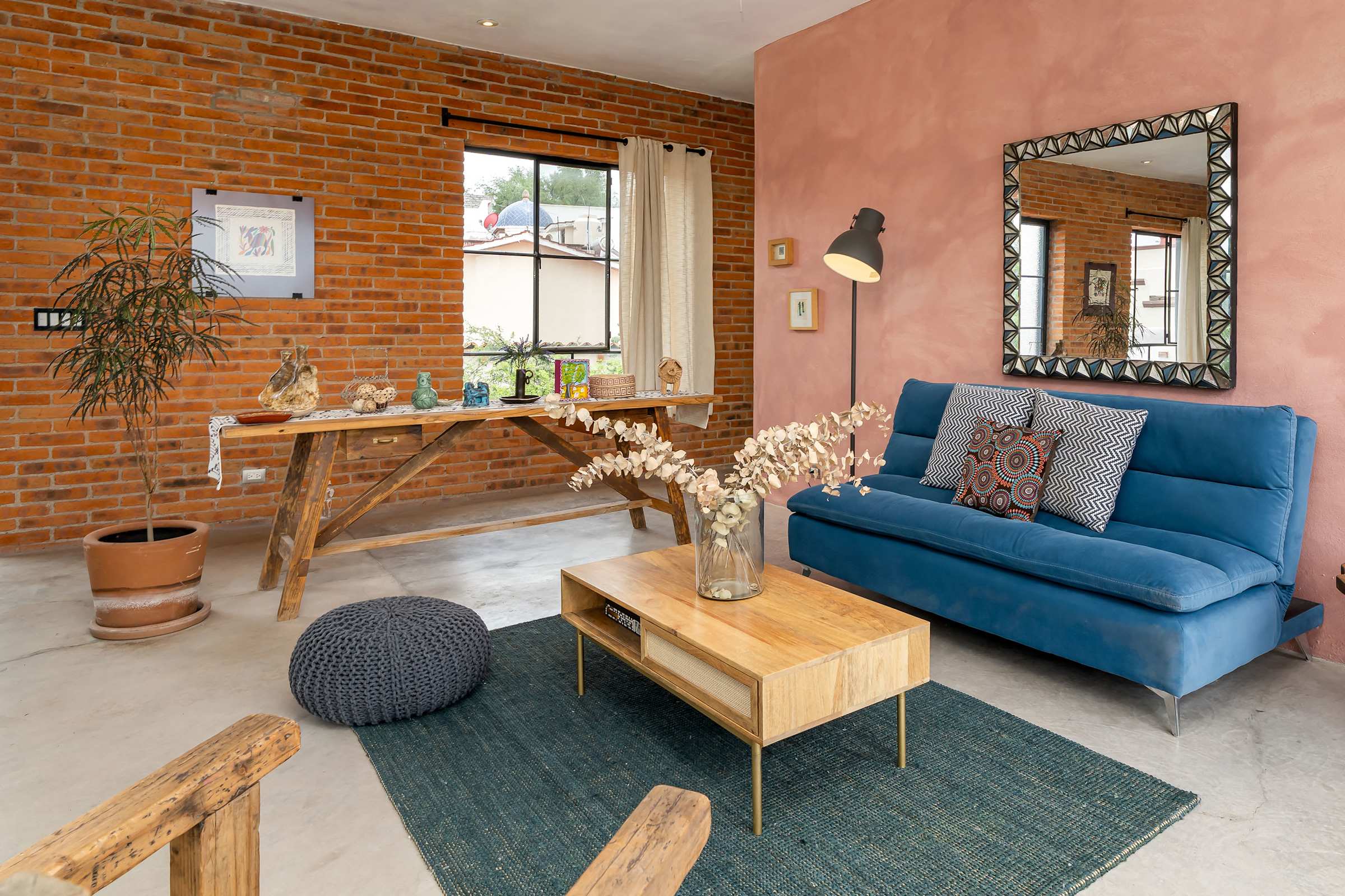 Living Room with Local Decor