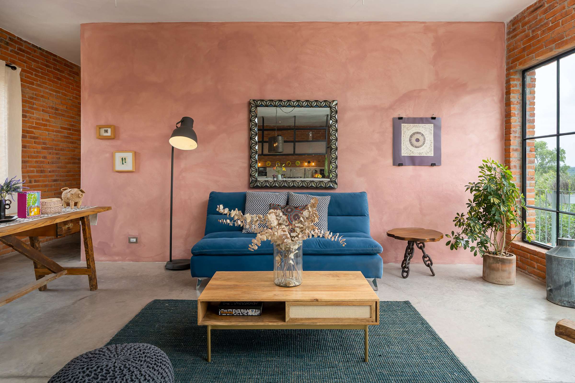 Living Room with Garden Views