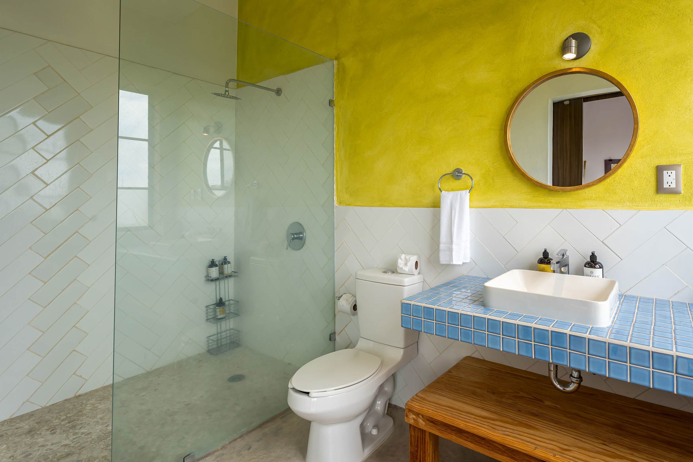 Full Bathroom with Walk-In Shower