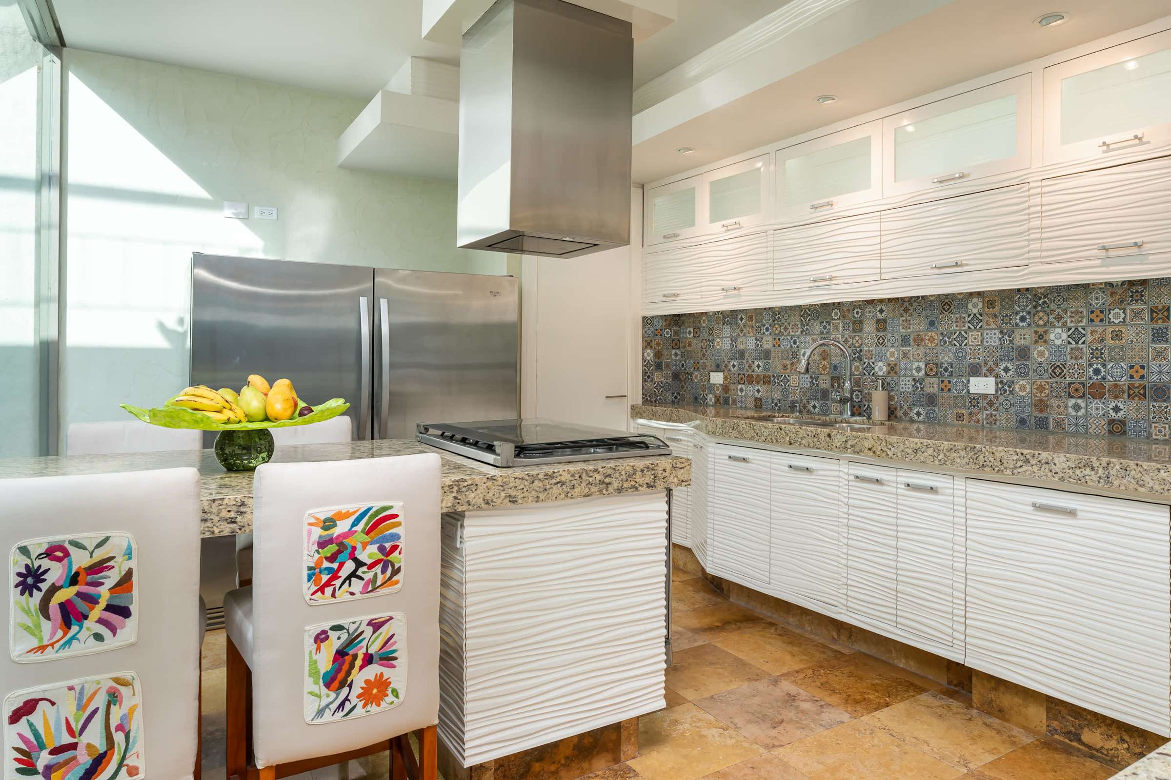 Kitchen with modern range