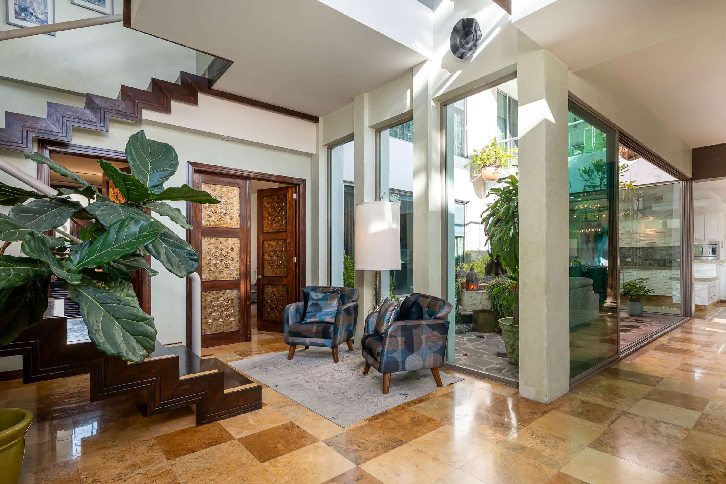Foyer entry and living space