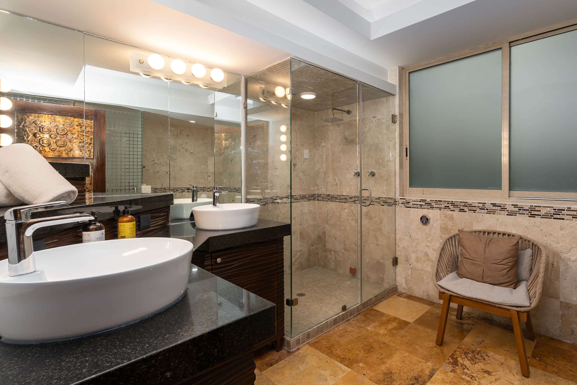 Primary bathroom with shower