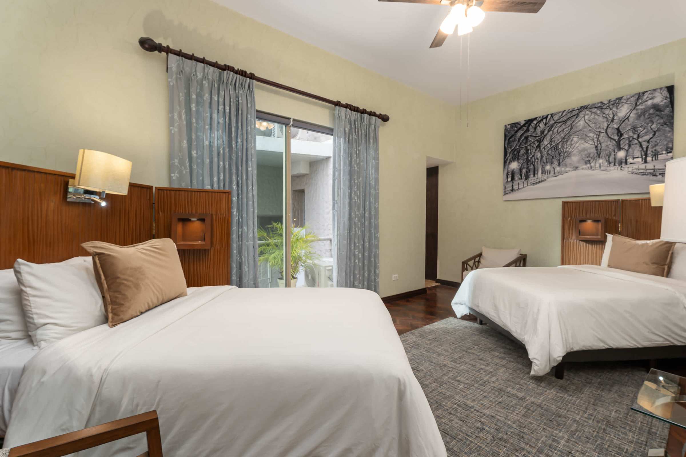 Guest bedroom with two queen beds