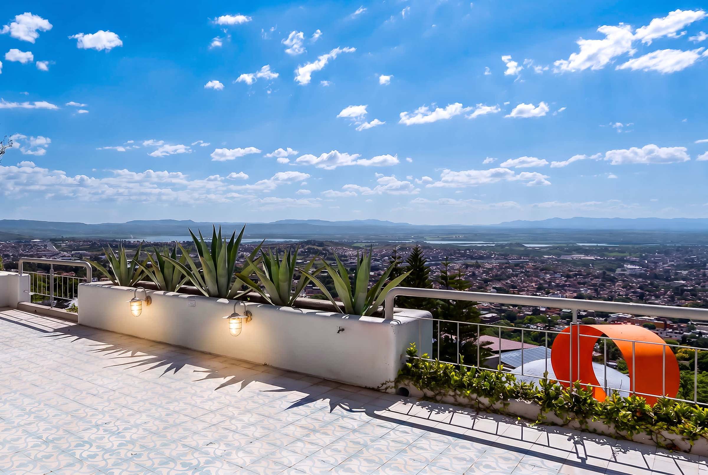 Second-level patio terrace with panoramic views of San Miguel de Allende