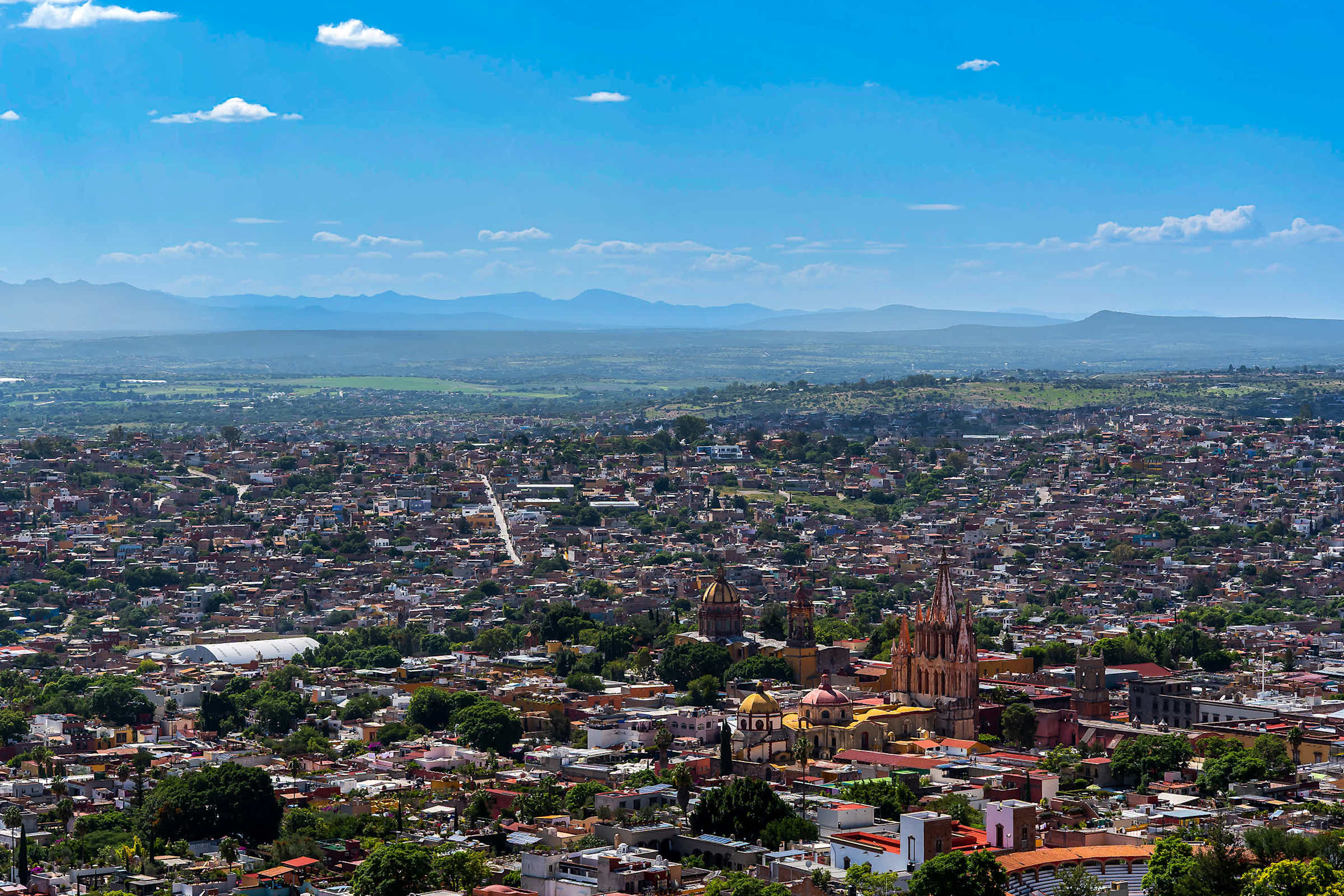Top-level terrace views of San Miguel de Allende