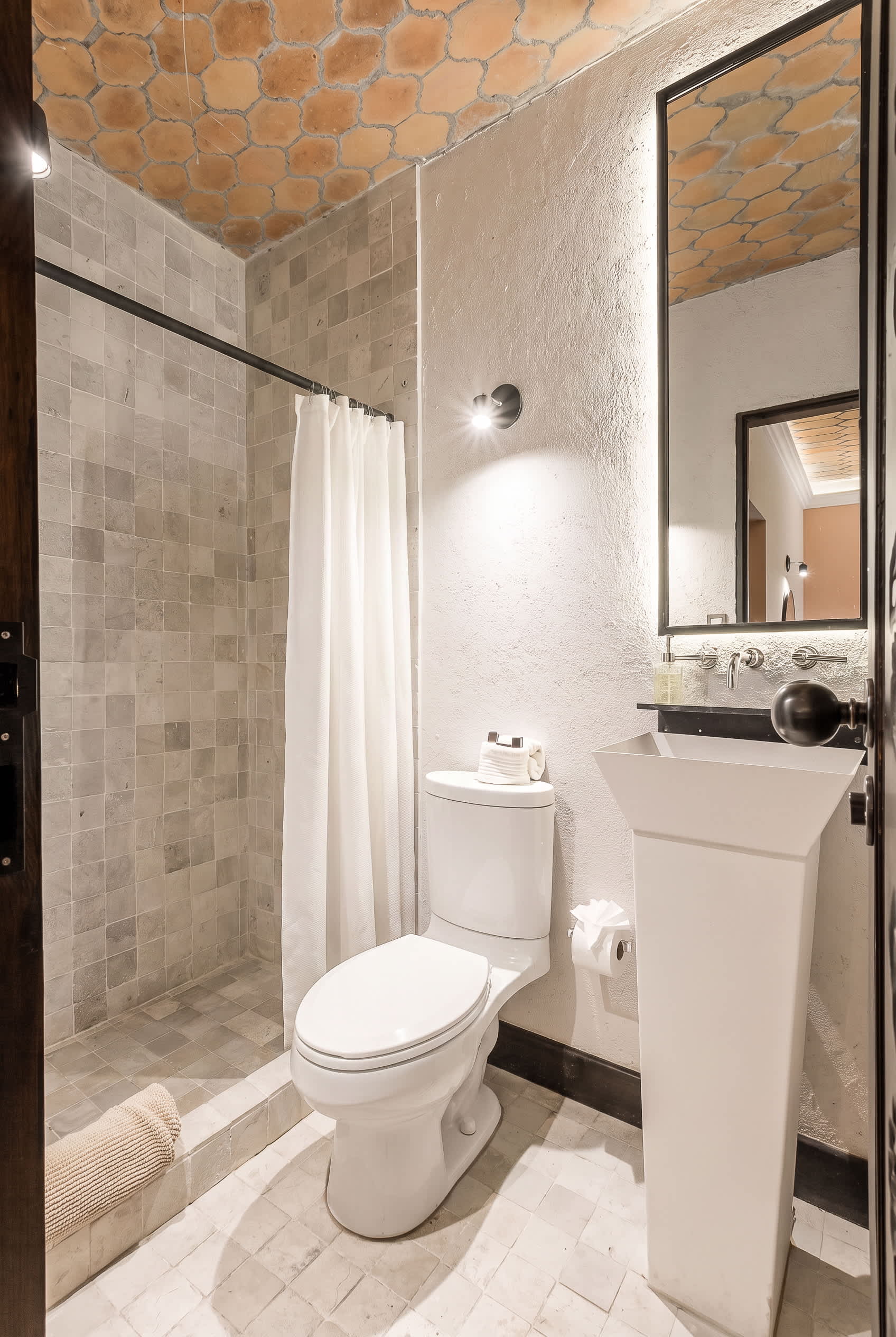 Private ensuite bathroom with walk-in shower