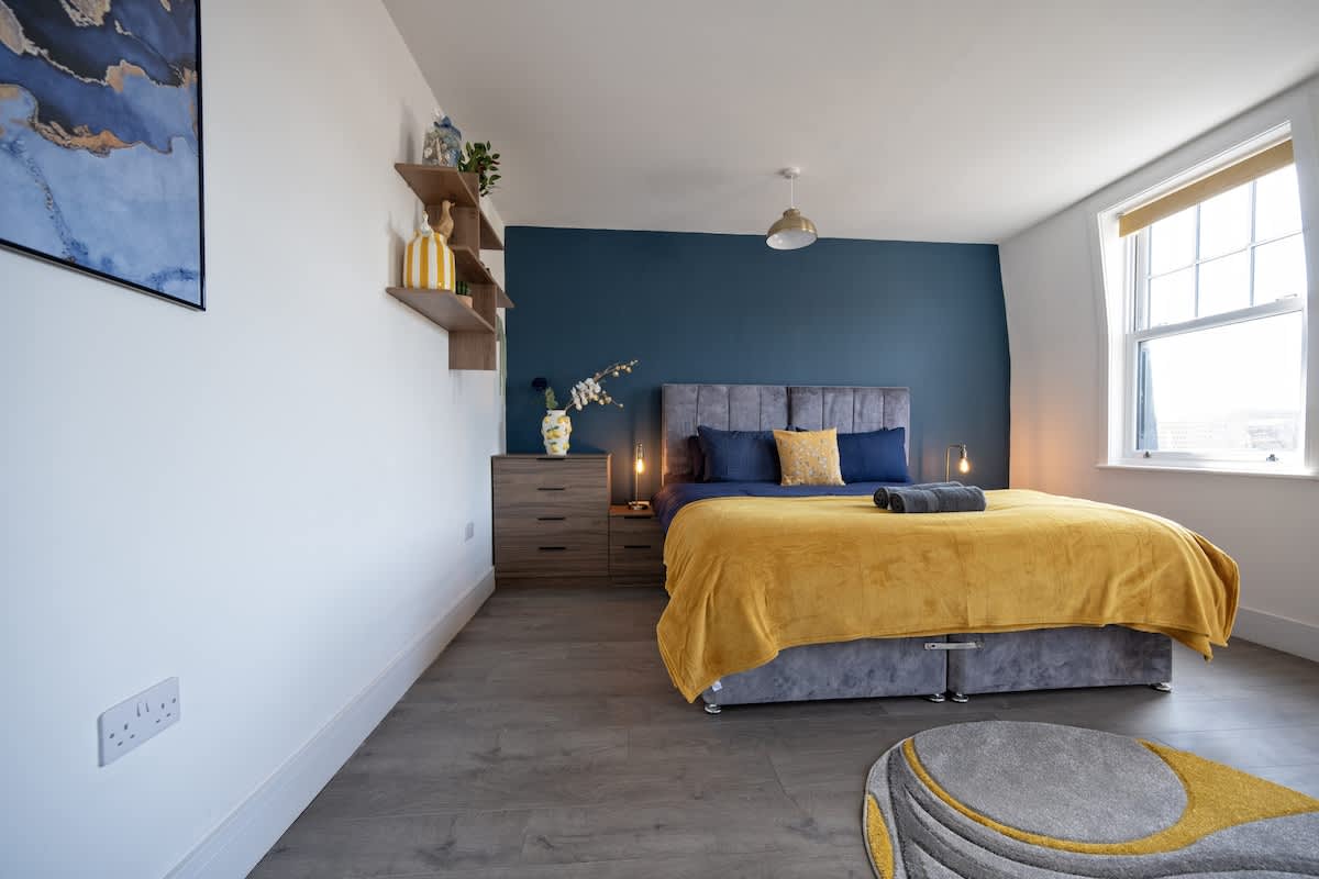 Super King bedroom with fitted storage