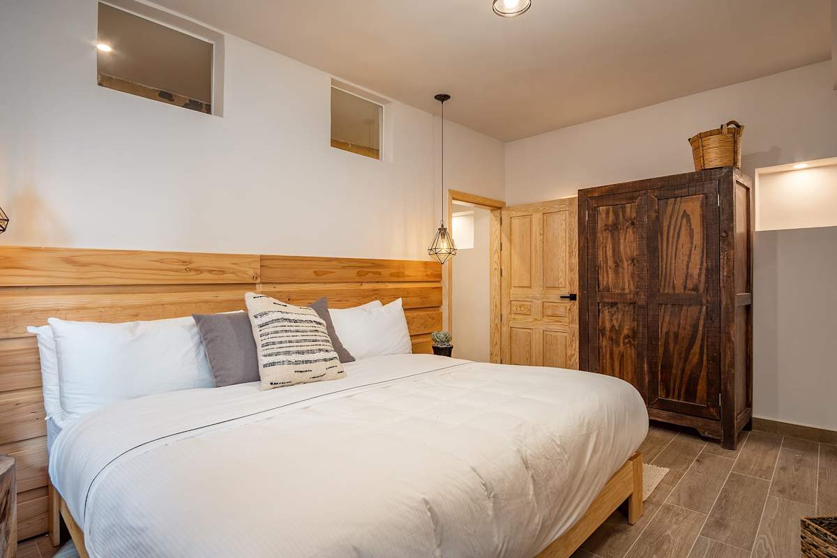 Bedroom with king bed