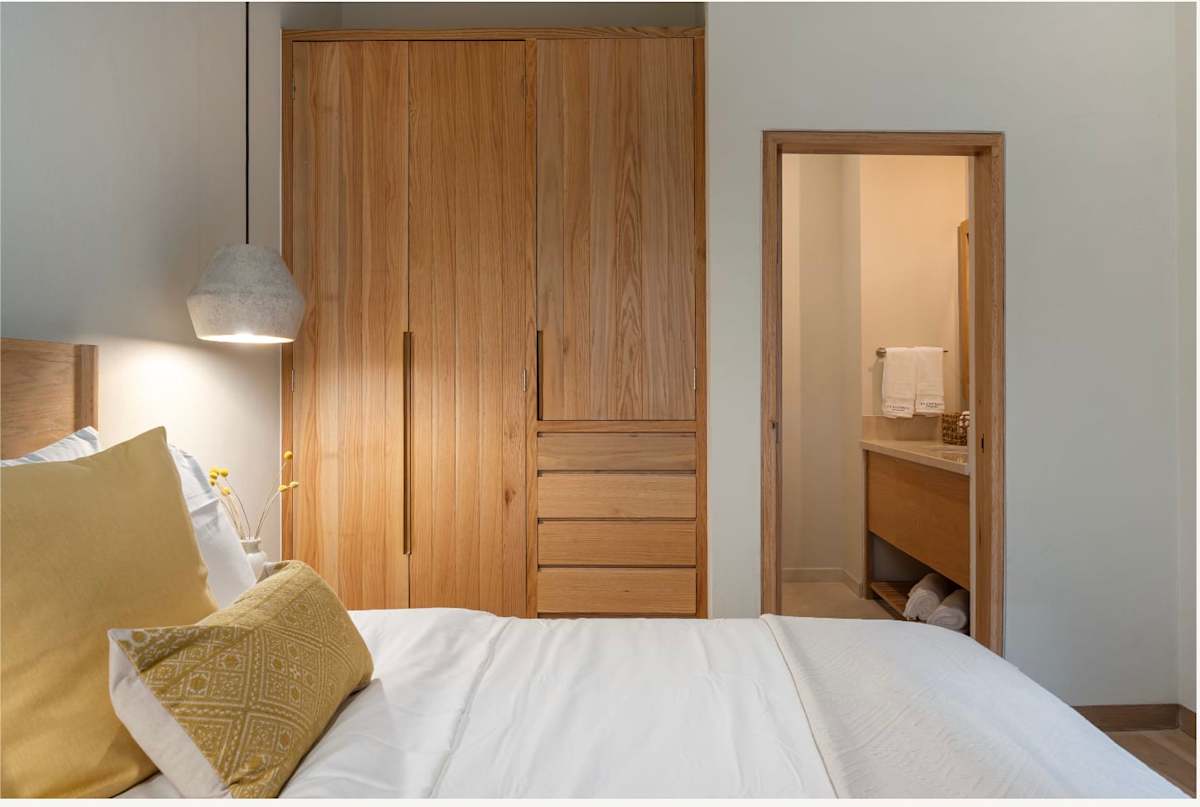 Bedroom with wardrobe closet