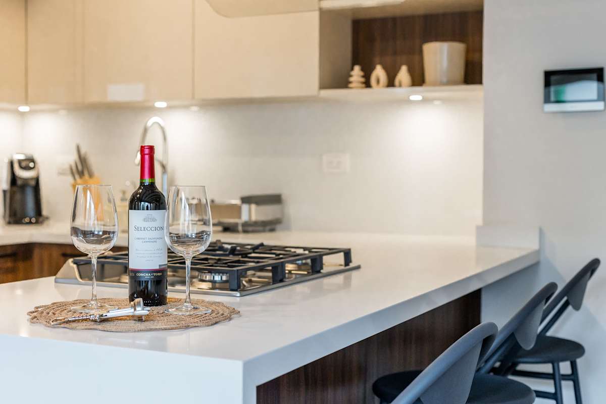 Kitchen and Sitting Area