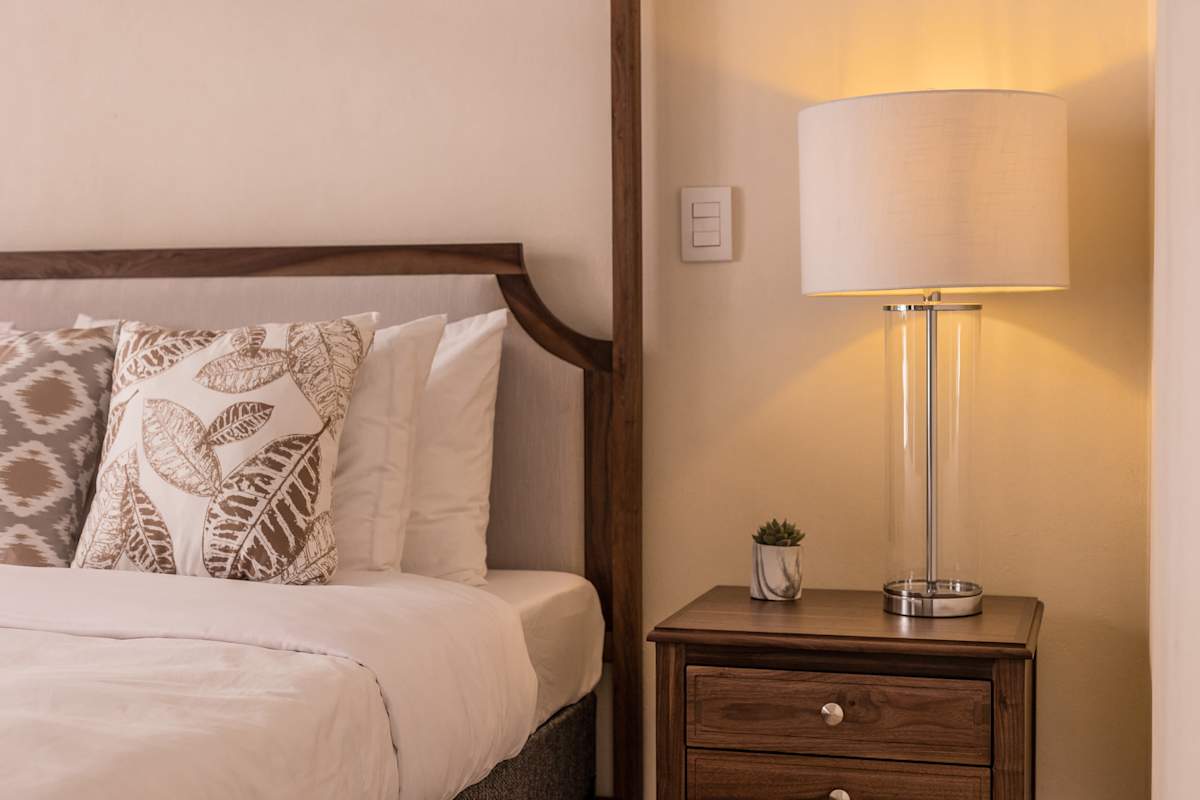 Bedroom with king bed