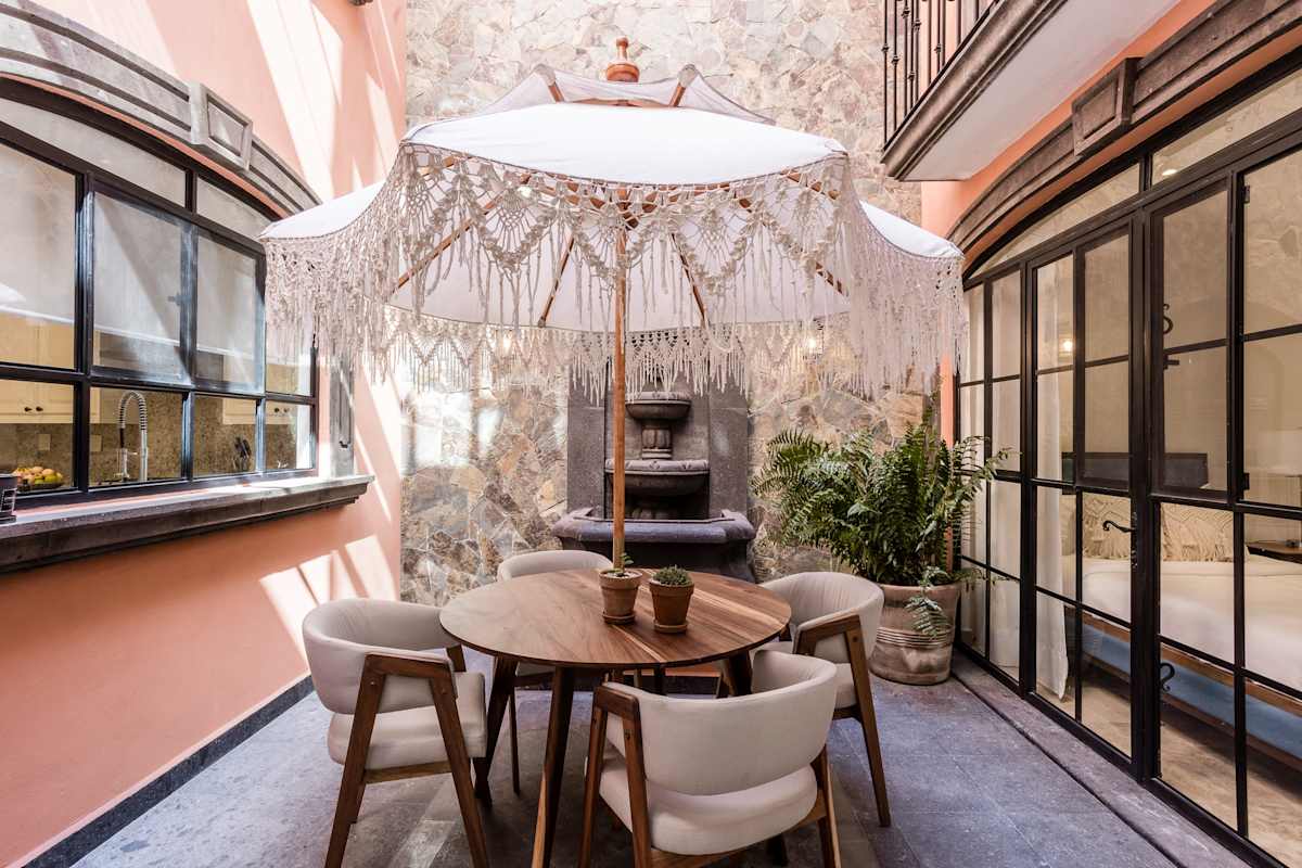 Patio with outdoor seating