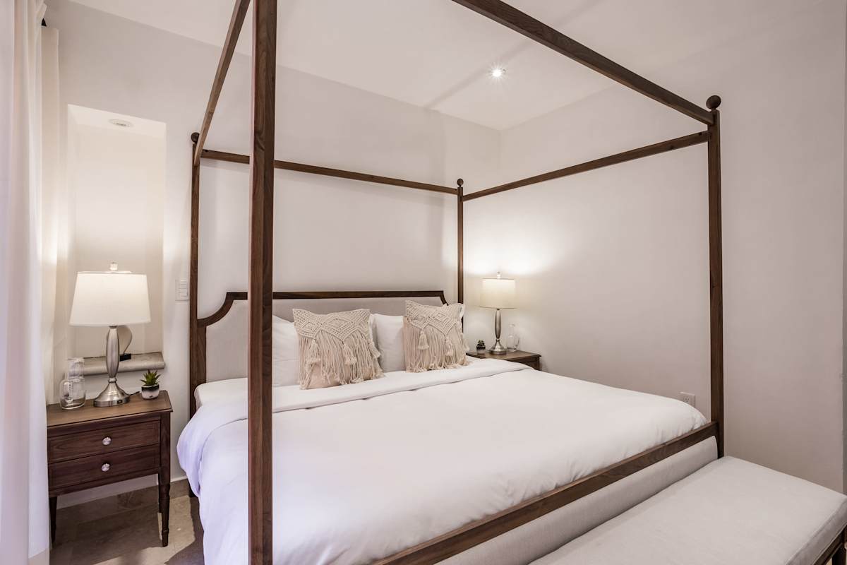 Bedroom with king bed
