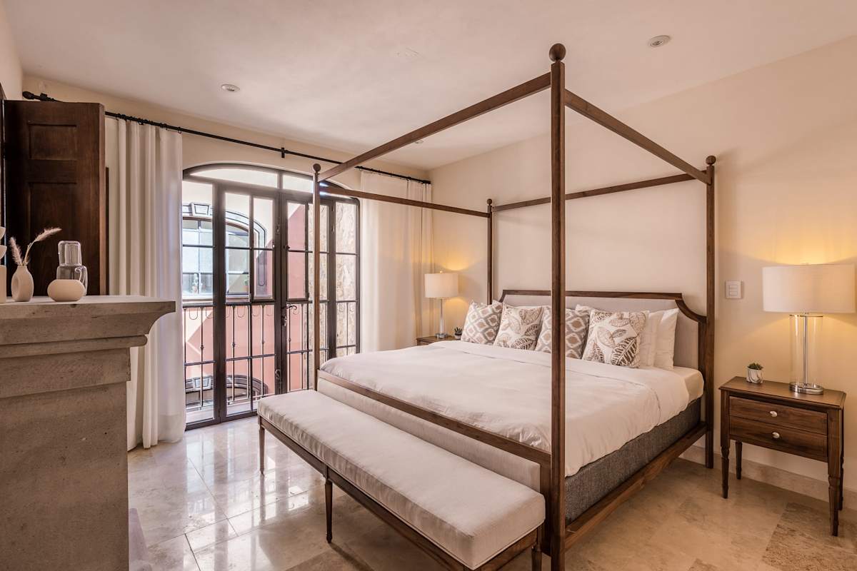 Bedroom with king bed