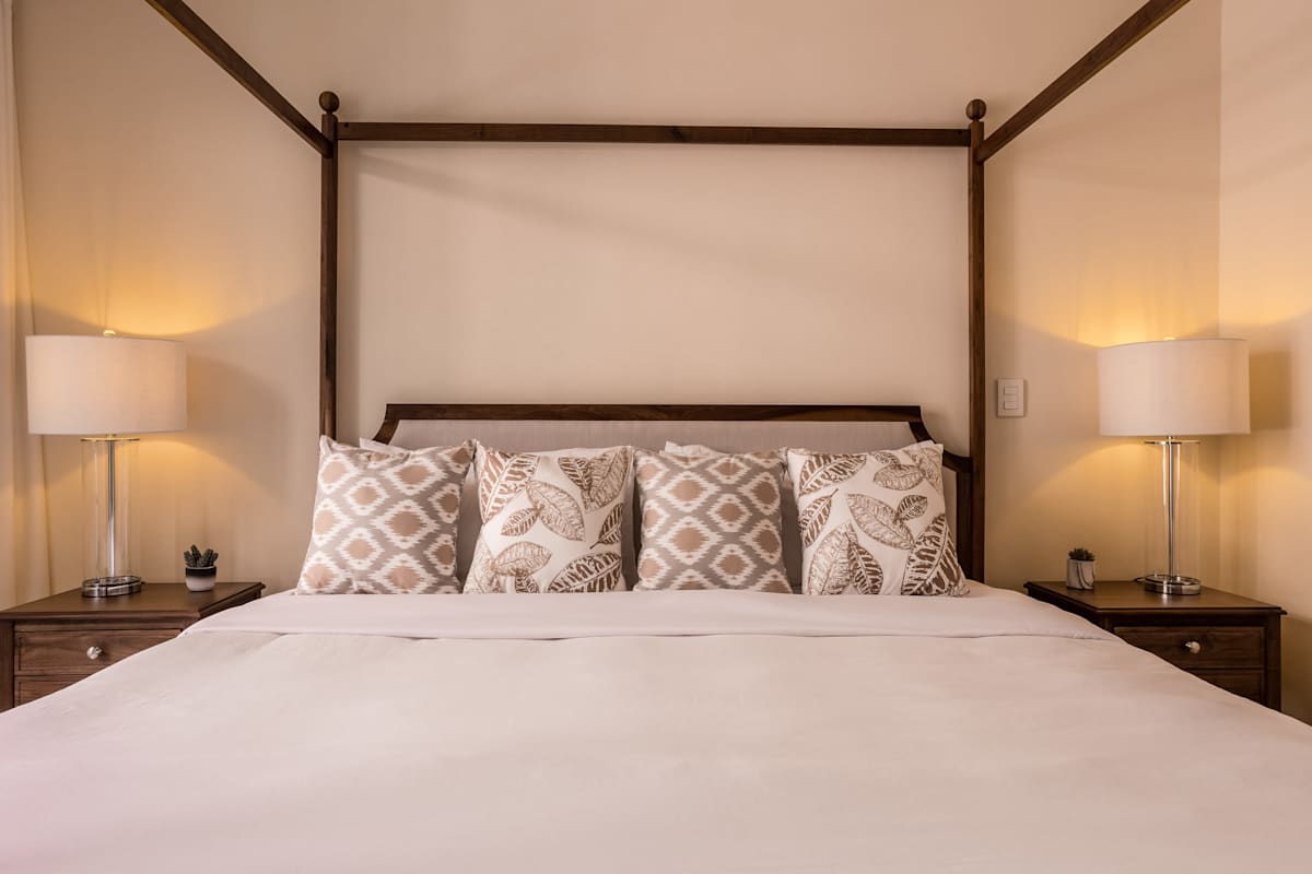 Bedroom with king bed