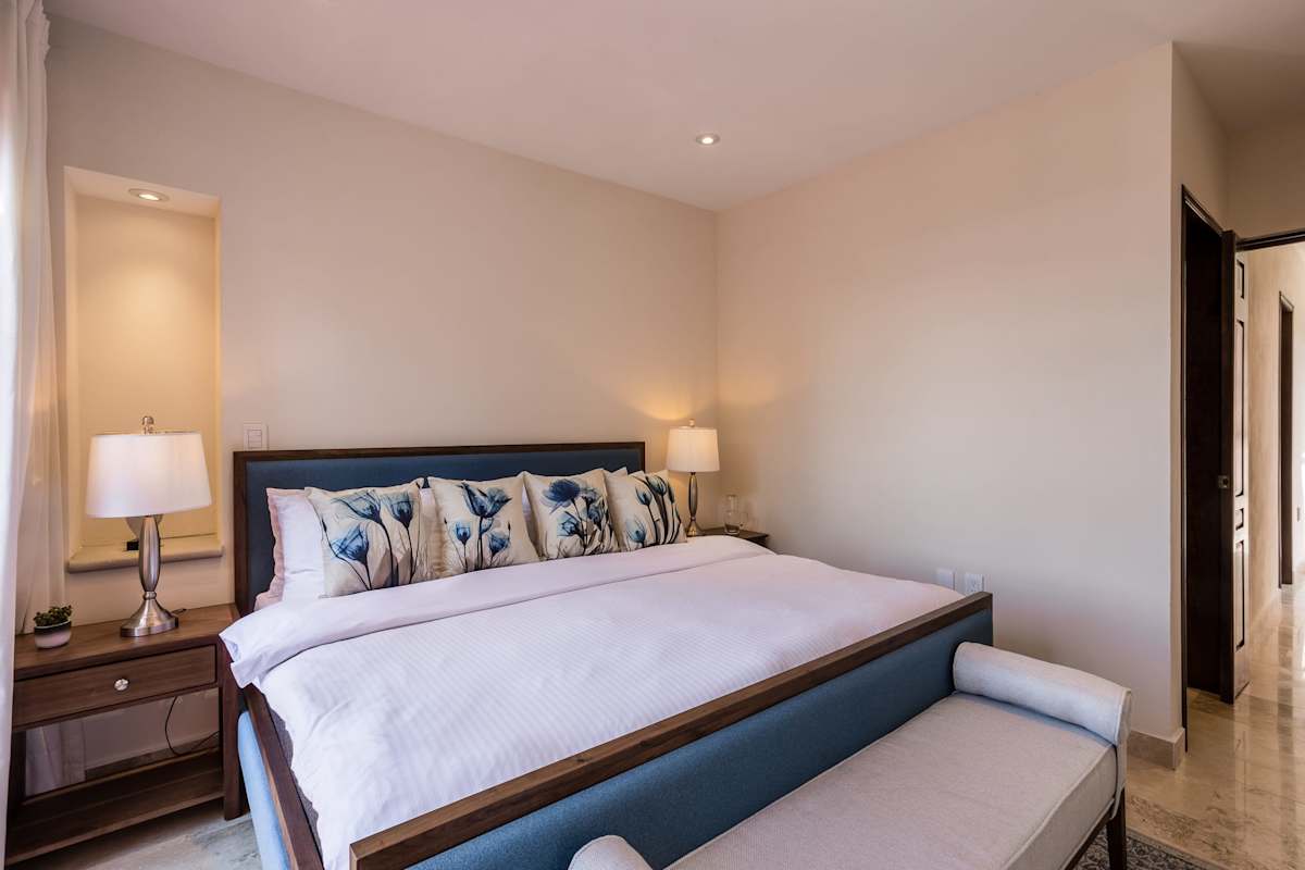 Bedroom with king bed