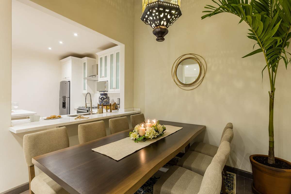 Formal dining area