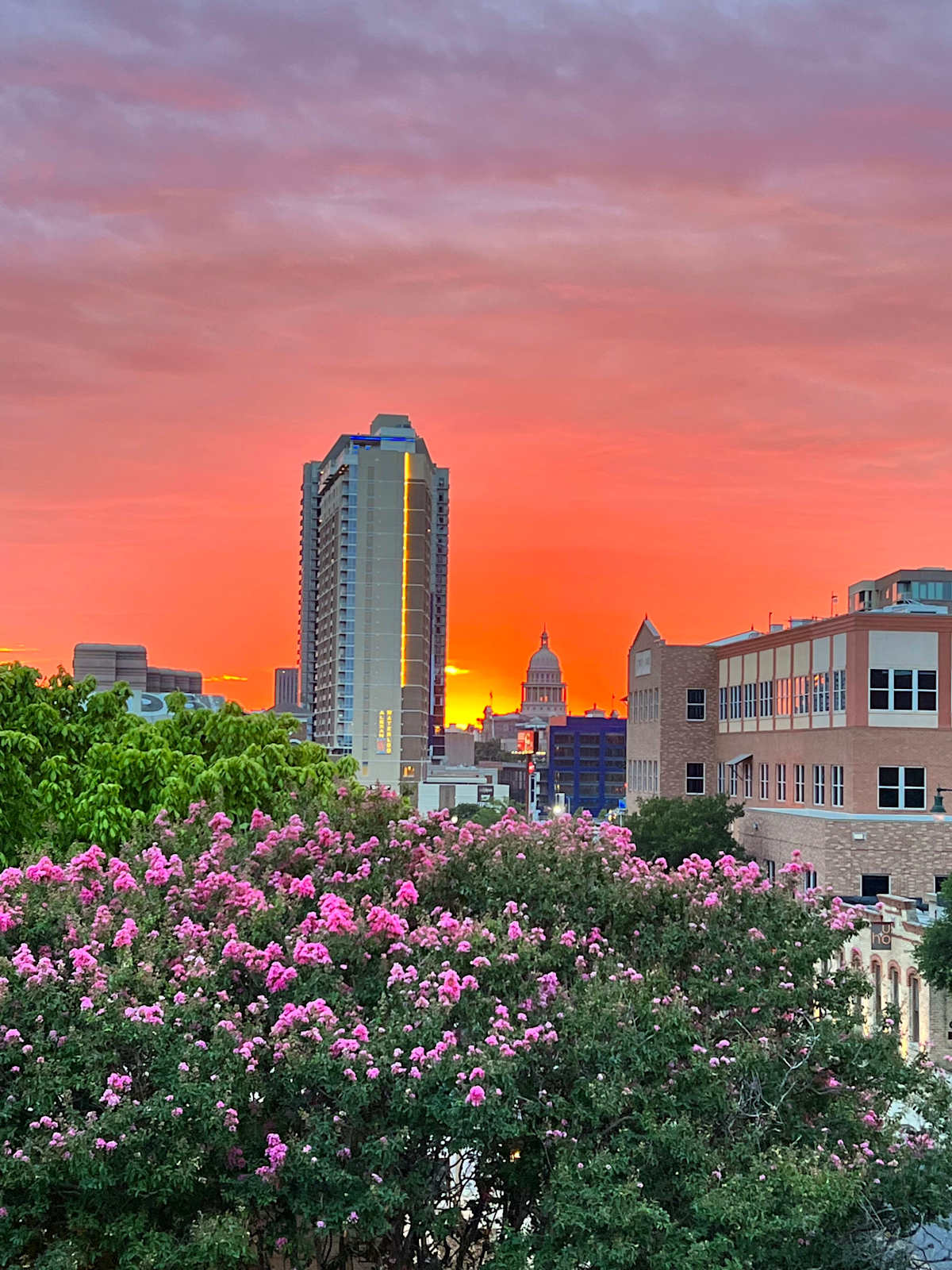 Sunset View of State Capitol