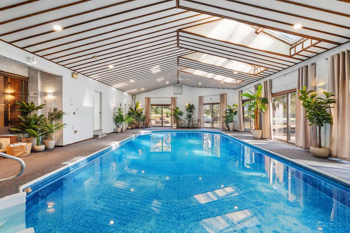 Indoor pool heated and available year-round.  