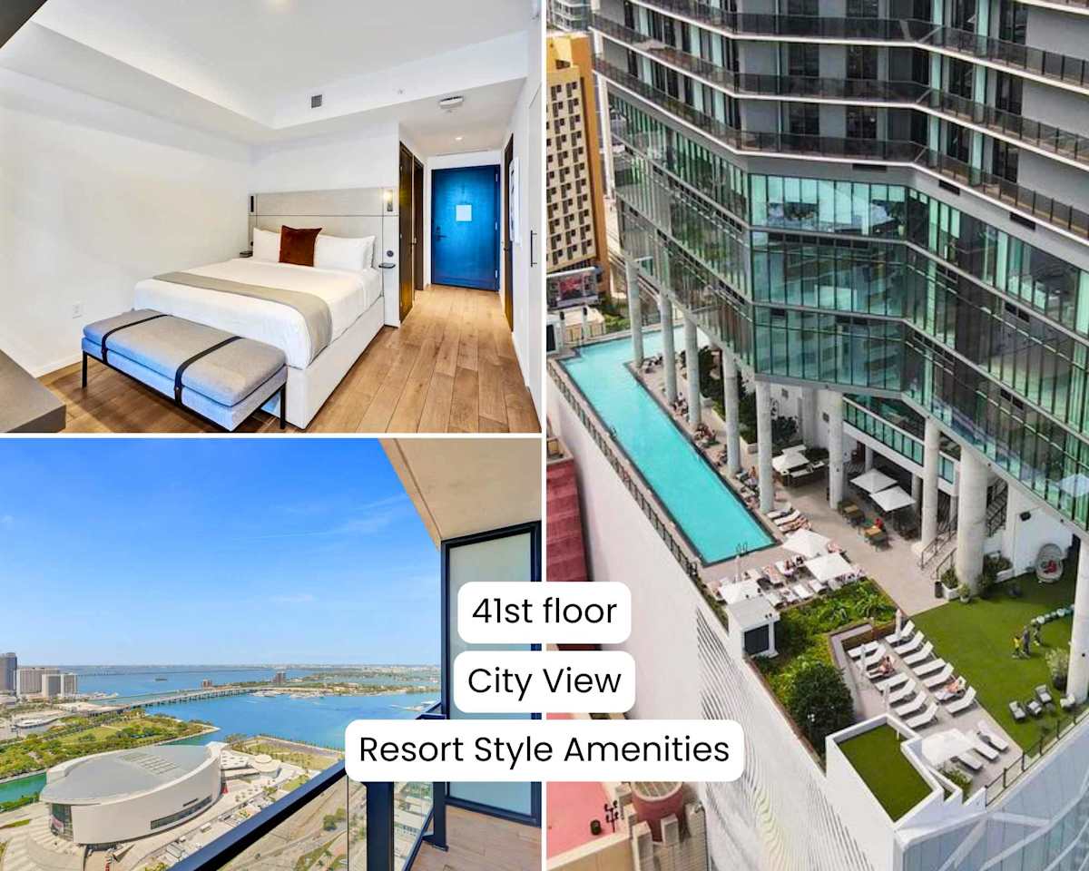 Rooftop Pool Studio w/Bay Views in Downtown Miami