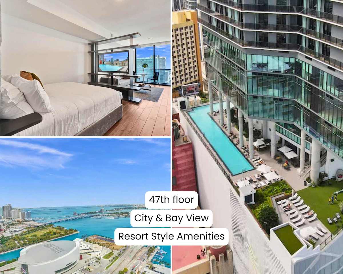 47th-Floor Miami Studio | City & Bay Views