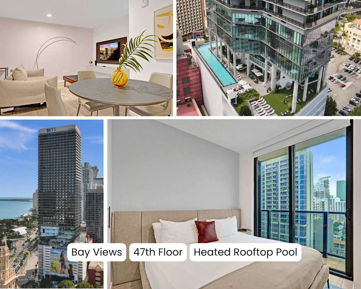 47th Floor Miami Studio w/ Balcony & Rooftop Pool