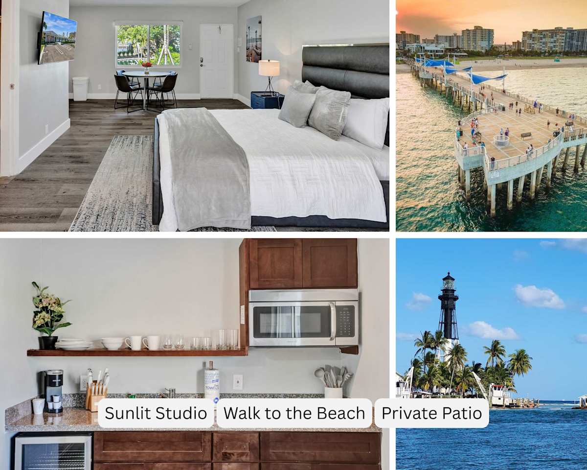 Pelican Studio w/ Private Patio in Pompano