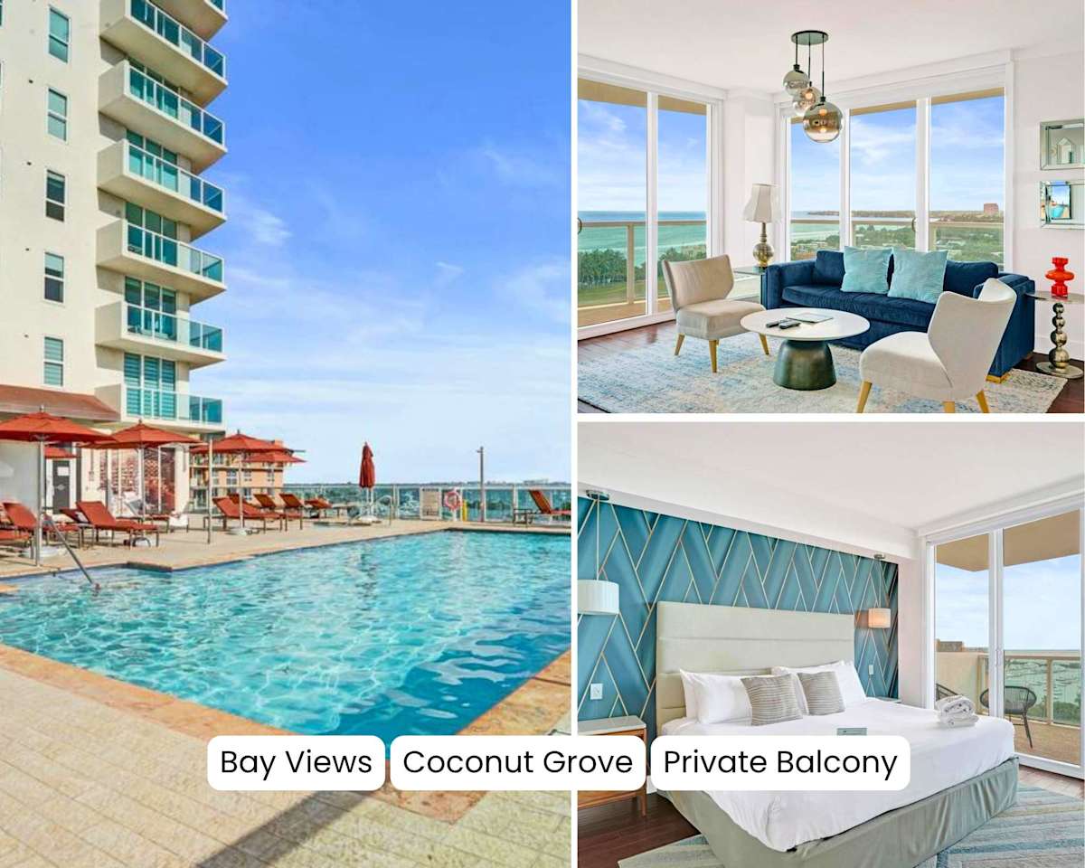 Bay View 1BR Retreat w/ Balcony in Coconut Grove