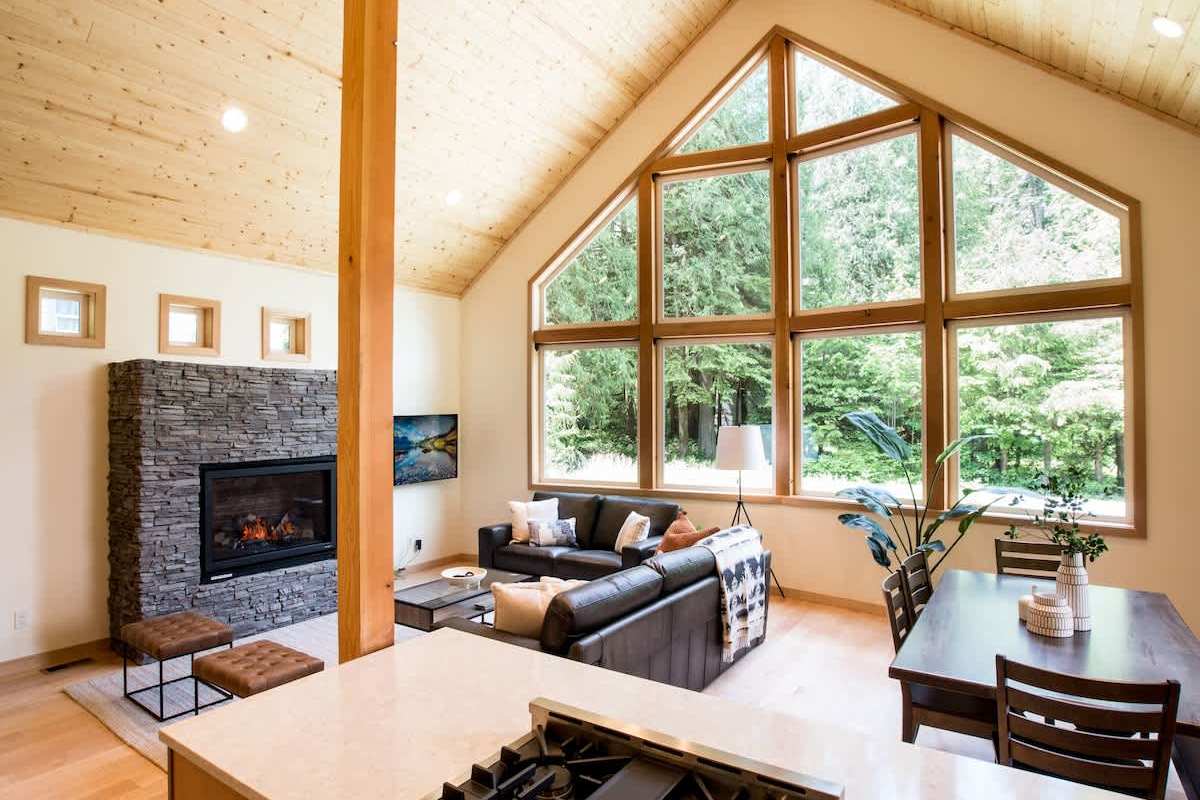 Open Concept Kitchen Dining and Living Room